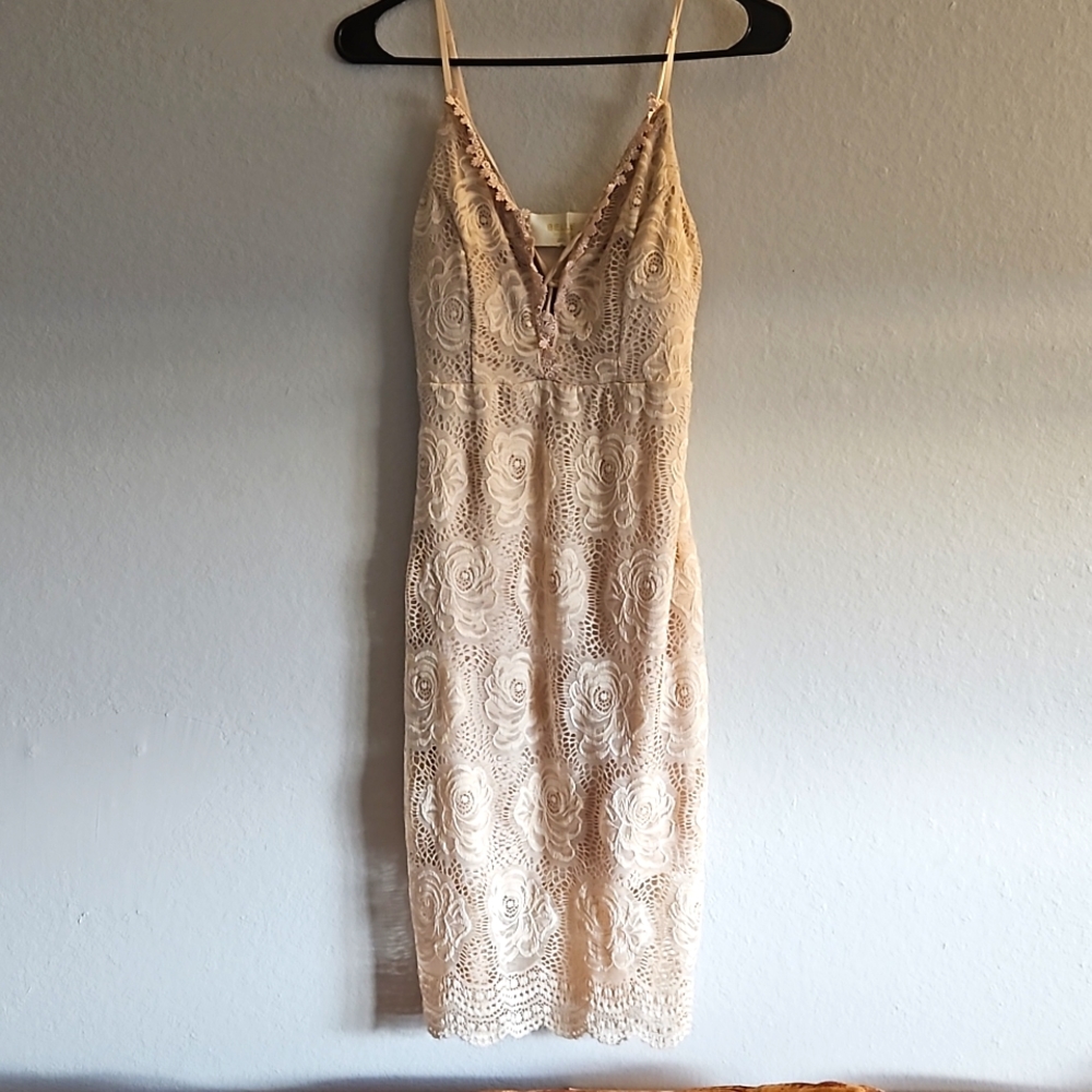 Lacey Cream Colored Dress